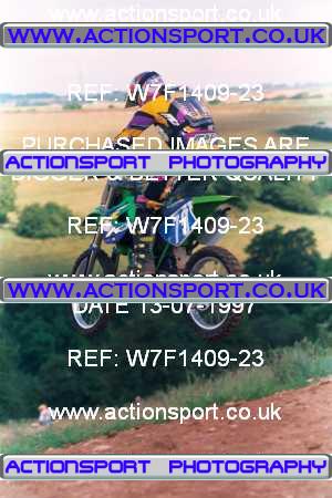 Photo: W7F1409-23 ActionSport Photography 13/07/1997 AMCA Marshfield MXC  _2_125-750Seniors #79
