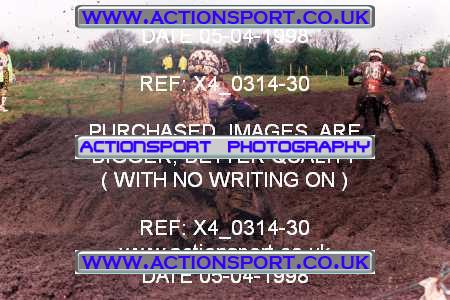 Photo: X4_0314-30 ActionSport Photography 05/04/1998 AMCA Cannock MXC - Heath Hayes _1_125Seniors_125Experts #5