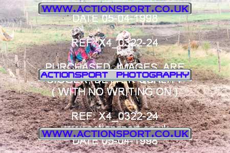 Photo: X4_0322-24 ActionSport Photography 05/04/1998 AMCA Cannock MXC - Heath Hayes _6_125Juniors #18