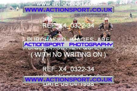 Photo: X4_0322-34 ActionSport Photography 05/04/1998 AMCA Cannock MXC - Heath Hayes _6_125Juniors #92