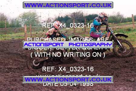 Photo: X4_0323-16 ActionSport Photography 05/04/1998 AMCA Cannock MXC - Heath Hayes _6_125Juniors #96