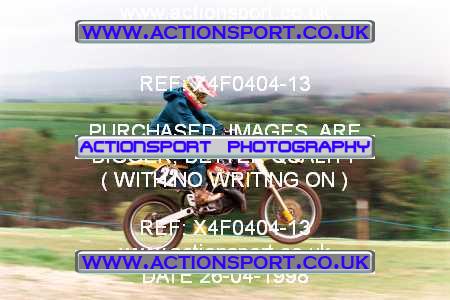 Photo: X4F0404-13 ActionSport Photography 26/04/1998 AMCA Andover MCC - Upavon _0_Practice #22