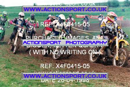 Photo: X4F0415-05 ActionSport Photography 26/04/1998 AMCA Andover MCC - Upavon _4_JuniorsUnlimitedGp2 #22