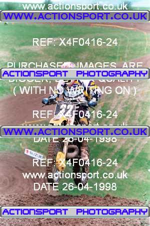 Photo: X4F0416-24 ActionSport Photography 26/04/1998 AMCA Andover MCC - Upavon _4_JuniorsUnlimitedGp2 #22