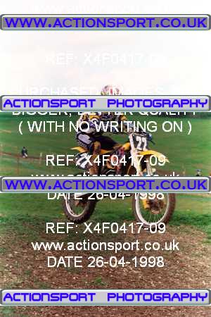 Photo: X4F0417-09 ActionSport Photography 26/04/1998 AMCA Andover MCC - Upavon _4_JuniorsUnlimitedGp2 #22