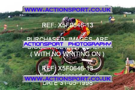 Photo: X5F0646-13 ActionSport Photography 31/05/1998 AMCA Newport MXC [125 & Fourstroke Championship] - Long Lane _3_125Juniors #86