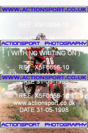 Photo: X5F0656-10 ActionSport Photography 31/05/1998 AMCA Newport MXC [125 & Fourstroke Championship] - Long Lane _3_125Juniors #86