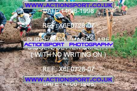 Photo: X6F0728-07 ActionSport Photography 14/06/1998 AMCA Wotton Twinshocks Scramble Club - Ford  _1_Sidecars #9990
