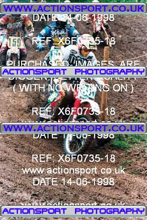 Photo: X6F0735-18 ActionSport Photography 14/06/1998 AMCA Wotton Twinshocks Scramble Club - Ford  _6_4Stroke_250cc #62