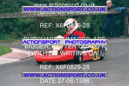 Photo: X6F0829-28 ActionSport Photography 27/06/1998 Ulster Kart Club Five Nations Kart Championships - Nutts Corner _2_Cadets #54
