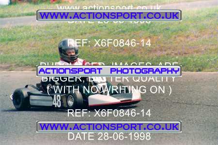 Photo: X6F0846-14 ActionSport Photography 28/06/1998 Manchester & Buxton Kart Club - Three Sisters, Wigan _3_JICA_JnrTKMNovice #48