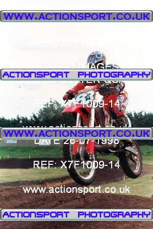Photo: X7F1009-14 ActionSport Photography 26/07/1998 AMCA Essex MCC - Mildenhall _3_125Juniors #83