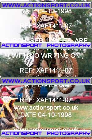 Photo: XAF1411-07 ActionSport Photography 04/10/1998 AMCA Rugby Pennant MC [Superclass Championship] - Long Buckby  _5_250-750Experts #31
