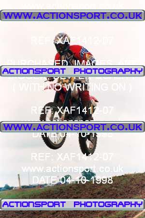 Photo: XAF1412-07 ActionSport Photography 04/10/1998 AMCA Rugby Pennant MC [Superclass Championship] - Long Buckby  _5_250-750Experts #65