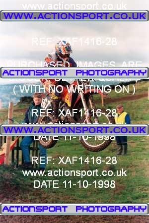 Photo: XAF1416-28 ActionSport Photography 11/10/1998 AMCA Derby Sporting MXC - Alport Heights  _1_125Juniors #167
