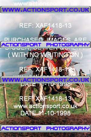 Photo: XAF1418-13 ActionSport Photography 11/10/1998 AMCA Derby Sporting MXC - Alport Heights  _1_125Juniors #167