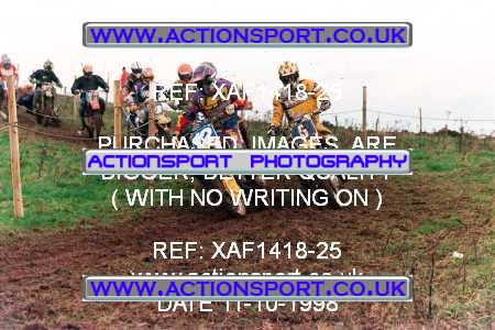 Photo: XAF1418-25 ActionSport Photography 11/10/1998 AMCA Derby Sporting MXC - Alport Heights  _2_125Seniors #9990