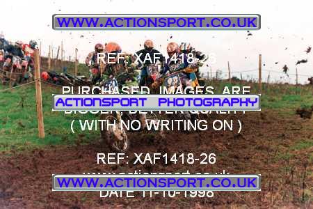 Photo: XAF1418-26 ActionSport Photography 11/10/1998 AMCA Derby Sporting MXC - Alport Heights  _2_125Seniors #9990