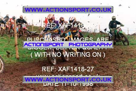 Photo: XAF1418-27 ActionSport Photography 11/10/1998 AMCA Derby Sporting MXC - Alport Heights  _2_125Seniors #9990