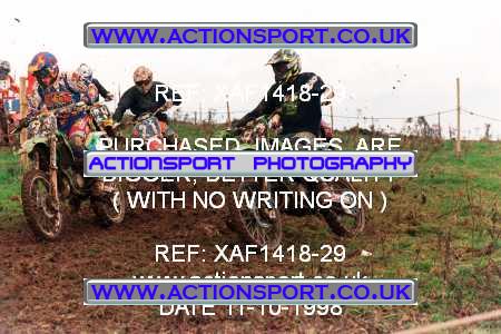 Photo: XAF1418-29 ActionSport Photography 11/10/1998 AMCA Derby Sporting MXC - Alport Heights  _2_125Seniors #9990