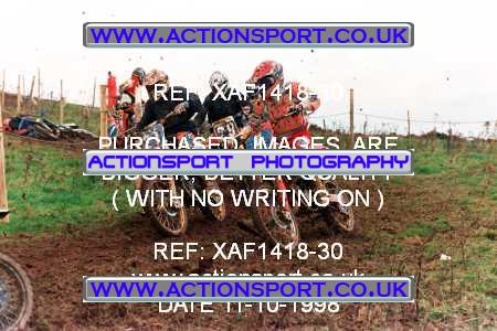 Photo: XAF1418-30 ActionSport Photography 11/10/1998 AMCA Derby Sporting MXC - Alport Heights  _2_125Seniors #9990