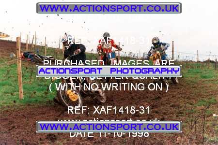 Photo: XAF1418-31 ActionSport Photography 11/10/1998 AMCA Derby Sporting MXC - Alport Heights  _2_125Seniors #9990