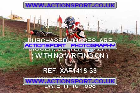Photo: XAF1418-33 ActionSport Photography 11/10/1998 AMCA Derby Sporting MXC - Alport Heights  _2_125Seniors #9990