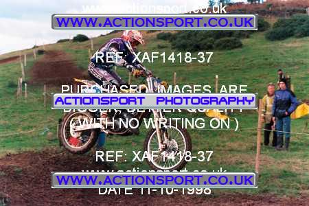 Photo: XAF1418-37 ActionSport Photography 11/10/1998 AMCA Derby Sporting MXC - Alport Heights  _2_125Seniors #93