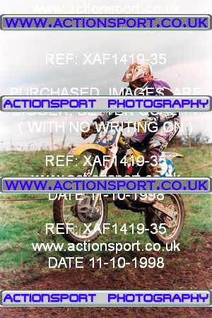 Photo: XAF1419-35 ActionSport Photography 11/10/1998 AMCA Derby Sporting MXC - Alport Heights  _2_125Seniors #93