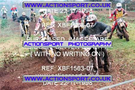 Photo: XBF1563-07 ActionSport Photography 22/11/1998 AMCA Coalville MCC - Coleorton  _1_250-750Juniors #4
