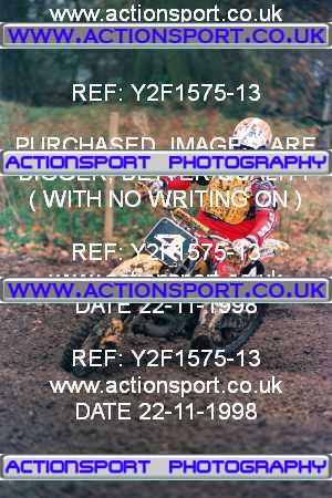 Photo: Y2F1575-13 ActionSport Photography 22/11/1998 AMCA Coalville MCC - Coleorton  _1_250-750Juniors #4