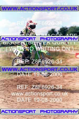 Photo: Z8F6926-34 ActionSport Photography 19/08/2000 ProClean Ladies Motocross International - Elsworth  _6_Autos #14