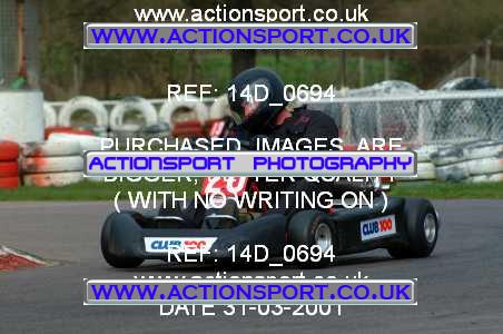 Photo: 14D_0694 ActionSport Photography 31/03/2001 Club 100 Neil Warren Kart Enduro _1_AllTeams #20
