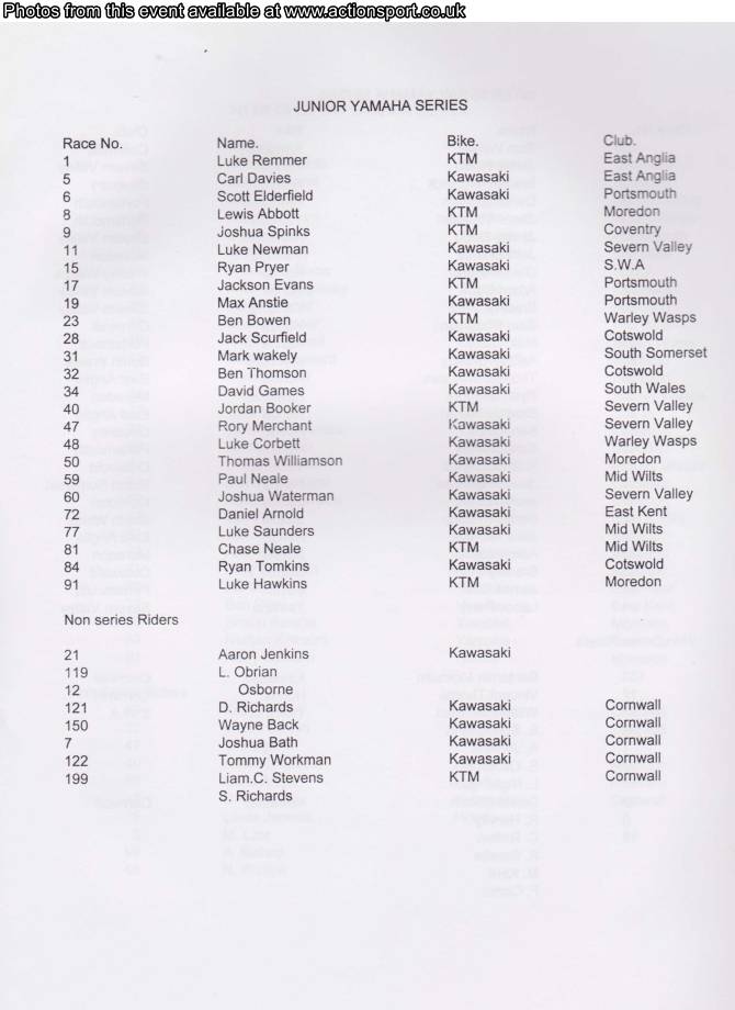 Event programme page
