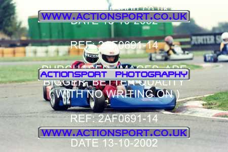 Photo: 2AF0691-14 ActionSport Photography 13/10/2002 Hunts Kart Club - Kimbolton  _1_JuniorTKM #62