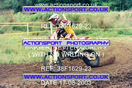 Photo: 38F1629-23 ActionSport Photography 17/08/2003 Moredon MX Aces of Motocross - Farleigh Castle _5_SW85s #4