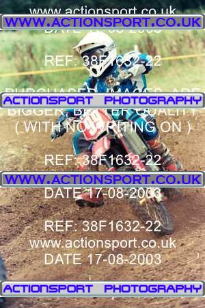Photo: 38F1632-22 ActionSport Photography 17/08/2003 Moredon MX Aces of Motocross - Farleigh Castle _5_SW85s #99