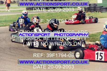 Photo: 39F1794-08 ActionSport Photography 20/09/2003 F6 Karting - Bayford Meadow _6_F6JuniorRoyale #31