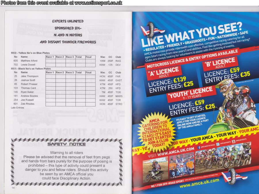 Event programme page