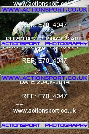Photo: E70_4047 ActionSport Photography 20/07/2014 AMCA North Wilts MC  [Vets & Twostroke Championship]- Spirt Hill  _4_MX2Juniors #420